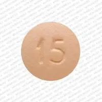 Darifenacin (Darifenacin [ dar-e-fen-a-sin ])-DF 15-15 mg-Orange-Round