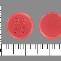 Demeclocycline (Demeclocycline [ dem-e-kloe-sye-kleen ])-AN 55-300 mg-Pink-Round