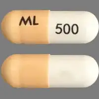 Dofetilide (Dofetilide [ doe-fet-i-lide ])-ML 500-500 mcg-Orange & White-Capsule-shape