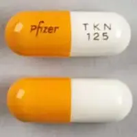 Dofetilide (Dofetilide [ doe-fet-i-lide ])-Pfizer TKN 125-125 mcg-Orange & White-Capsule-shape