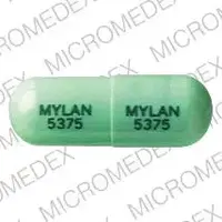 Doxepin (capsules, oral concentrate) (Doxepin (capsules, oral concentrate) [ dox-e-pin ])-MYLAN 5375 MYLAN 5375-75 mg-Green-Capsule-shape