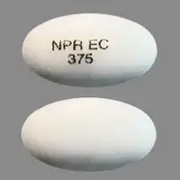 Ec-naprosyn (Naproxen [ na-prox-en ])-NPR EC 375-375 mg-White-Oval