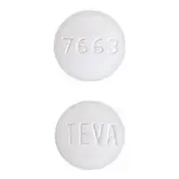 Erlotinib (Erlotinib)-TEVA 7663-100 mg-White-Round