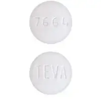 Erlotinib (Erlotinib)-TEVA 7664-150 mg-White-Round