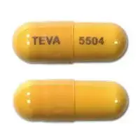 Fluoxetine and olanzapine (Fluoxetine and olanzapine [ floo-ox-eh-teen-and-oh-lan-za-peen ])-TEVA 5504-25 mg / 6 mg-Orange-Capsule-shape