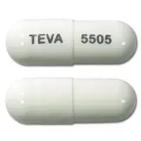 Fluoxetine and olanzapine (Fluoxetine and olanzapine [ floo-ox-eh-teen-and-oh-lan-za-peen ])-TEVA 5505-50 mg / 6 mg-White-Capsule-shape