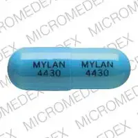 Flurazepam (Flurazepam [ flure-az-e-pam ])-MYLAN 4430 MYLAN 4430-30 mg-Blue-Capsule-shape