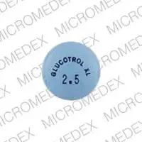 Glucotrol xl (Glipizide [ glip-i-zide ])-GLUCOTROL XL 2.5-2.5 mg-Blue-Round