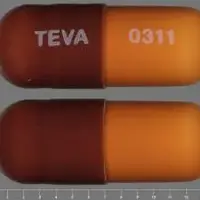 Loperamide (Loperamide [ loe-per-a-mide ])-TEVA 0311-2 mg-Brown-Capsule-shape