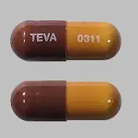 Loperamide (Loperamide [ loe-per-a-mide ])-TEVA 0311-2 mg-Brown-Capsule-shape