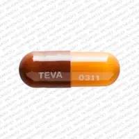 Loperamide (Loperamide [ loe-per-a-mide ])-TEVA 0311-2 mg-Brown-Capsule-shape