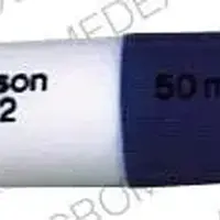 Loxapine (Loxapine (oral) [ lox-a-peen ])-Watson 372 50 mg-50 mg-Blue & White-Capsule-shape