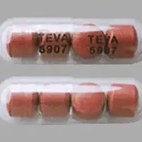 Mesalamine (rectal) (Mesalamine (rectal) [ me-sal-a-meen ])-TEVA 5907 TEVA 5907-400 mg-Clear-Capsule-shape