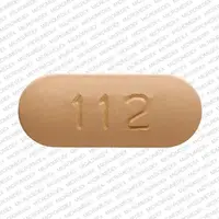 Moxifloxacin (systemic) (monograph) (Avelox)-112 Logo-400 mg-Beige-Capsule-shape