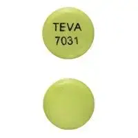 Mycophenolic acid (Mycophenolic acid [ mye-koe-phe-nole-ik-as-id ])-TEVA 7031-180 mg-Green-Round