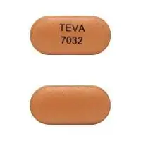 Mycophenolic acid (Mycophenolic acid [ mye-koe-phe-nole-ik-as-id ])-TEVA 7032-360 mg-Orange-Capsule-shape