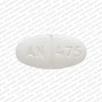 Norethindrone (Norethindrone [ nor-eth-in-drone ])-AN 475-5 mg-White-Oval