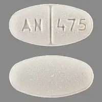 Norethindrone (Norethindrone [ nor-eth-in-drone ])-AN 475-5 mg-White-Oval