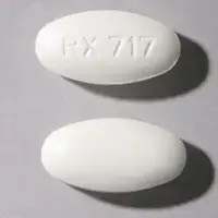 Ofloxacin (Ofloxacin (oral) [ oh-flox-a-sin ])-RX 717-400 mg-White-Oval