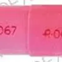 Oxazepam (Oxazepam [ ox-a-ze-pam ])-R-067 R-067-10 mg-Pink-Capsule-shape