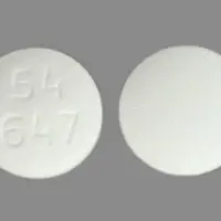 Pilocarpine (Pilocarpine (oral) [ pye-loe-kar-peen ])-54 647-5 mg-White-Round