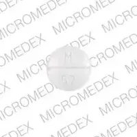 Pindolol (Pindolol [ pin-doe-lol ])-M 52-5 mg-White-Round