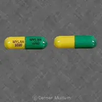 Piroxicam (Piroxicam [ peer-ox-i-kam ])-MYLAN 1010 MYLAN 1010-10 mg-Dark & Light Green-Capsule-shape