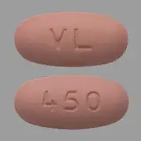 Valganciclovir (Valganciclovir [ val-gan-sye-kloe-veer ])-VL 450-450 mg-Pink-Oval