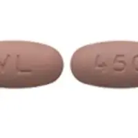 Valganciclovir (Valganciclovir [ val-gan-sye-kloe-veer ])-VL 450-450 mg-Pink-Oval