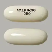 Valproic acid (Valproic acid (oral/injection) [ val-pro-ik-a-sid ])-VALPROIC 250-250 mg-White-Capsule-shape