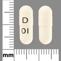 Zidovudine (oral/injection) (Zidovudine (oral/injection) [ zye-doe-vyoo-deen ])-D 01-100 mg-White-Capsule-shape