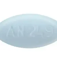 Alosetron (Alosetron (oral) [ a-lo-ze-tron ])-AN249-1 mg-Blue-Oval