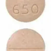 Benzphetamine (Benzphetamine [ benz-fet-ah-meen ])-BP 650-50 mg-Peach-Round