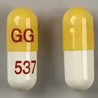 Bromocriptine (Bromocriptine (parlodel) [ broe-moe-krip-teen ])-GG 537-5 mg-White & Yellow-Capsule-shape