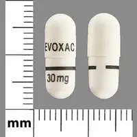 Cevimeline (Cevimeline [ se-vi-me-leen ])-EVOXAC 30 mg-30 mg-White-Capsule-shape