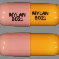 Fluvastatin (Fluvastatin [ floo-va-sta-tin ])-MYLAN 8021 MYLAN 8021-40 mg-Pink / Orange-Capsule-shape