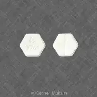 Medroxyprogesterone (injection) (Medroxyprogesterone (injection) [ me-drox-ee-proe-jes-ter-one ])-G 3741-5 mg-White-Six-sided