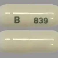 Mefenamic acid (Mefenamic acid [ me-fe-nam-ik ])-B 839-250 mg-White-Capsule-shape