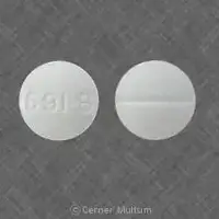 Meprobamate (Meprobamate [ me-proe-bam-ate ])-591-B-200 mg-White-Round