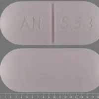 Metaxalone (Metaxalone [ me-tax-a-lone ])-AN 553-800 mg-Pink-Capsule-shape