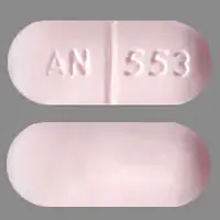 Metaxalone (Metaxalone [ me-tax-a-lone ])-AN 553-800 mg-Pink-Capsule-shape