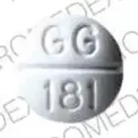 Methazolamide (Methazolamide [ meth-a-zole-a-mide ])-GG181-50 mg-White-Round