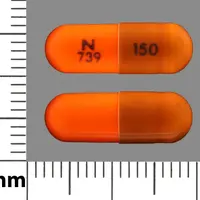 Mexiletine (Mexiletine [ mex-il-e-teen ])-N 739 150-150 mg-Tan / Orange-Capsule-shape