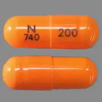 Mexiletine (Mexiletine [ mex-il-e-teen ])-N 740 200-200 mg-Orange-Capsule-shape