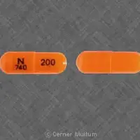 Mexiletine (Mexiletine [ mex-il-e-teen ])-N 740 200-200 mg-Orange-Capsule-shape