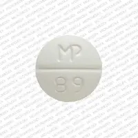 Minoxidil (Minoxidil [ min-ox-i-dil ])-MP 89 10-10 mg-White-Round