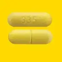 Pyridostigmine (Pyridostigmine [ py-rid-o-stig-meen ])-335-180 mg-Yellow-Capsule-shape