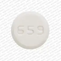 Pyridostigmine (Pyridostigmine [ py-rid-o-stig-meen ])-659-60 mg-White-Round