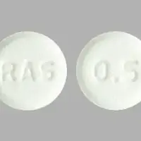 Rasagiline (Rasagiline [ ras-aj-il-een ])-RAS 0.5-0.5 mg-White-Round