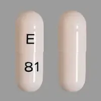 Ribavirin (Ribavirin (oral) [ rye-ba-vye-rin ])-E 81-200 mg-White-Capsule-shape